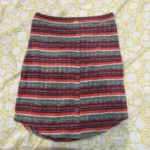 Multicolored Form Fitting short summer skirt